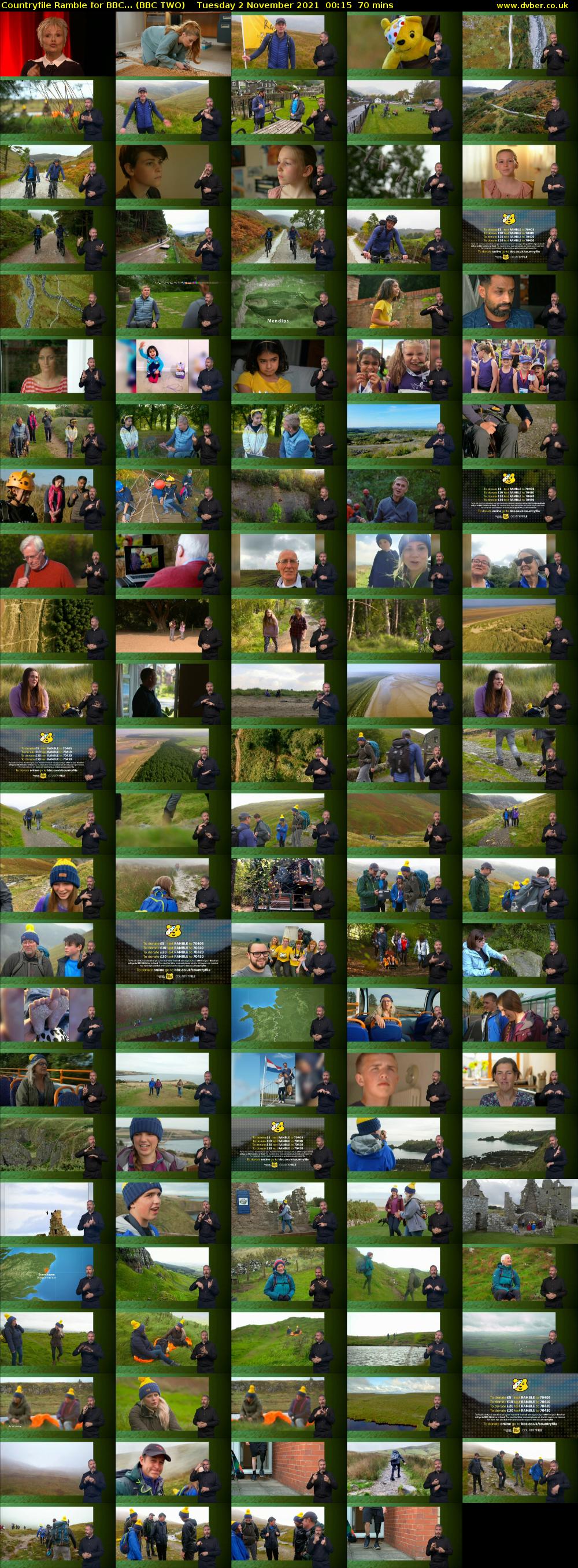 Countryfile Ramble for BBC... (BBC TWO) Tuesday 2 November 2021 00:15 - 01:25