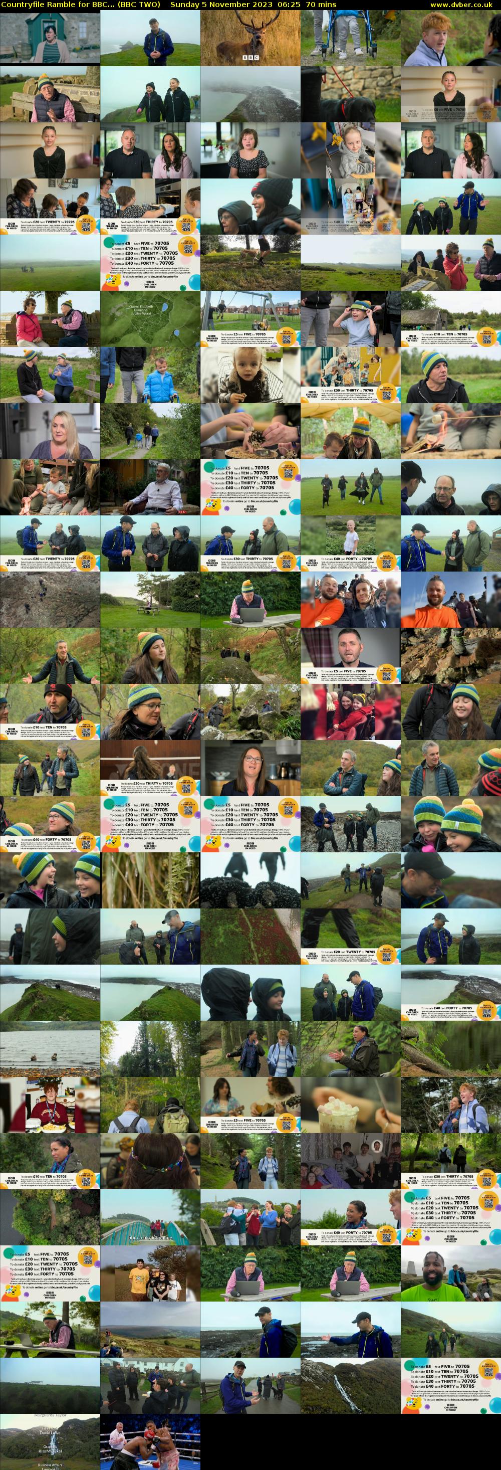 Countryfile Ramble for BBC... (BBC TWO) Sunday 5 November 2023 06:25 - 07:35