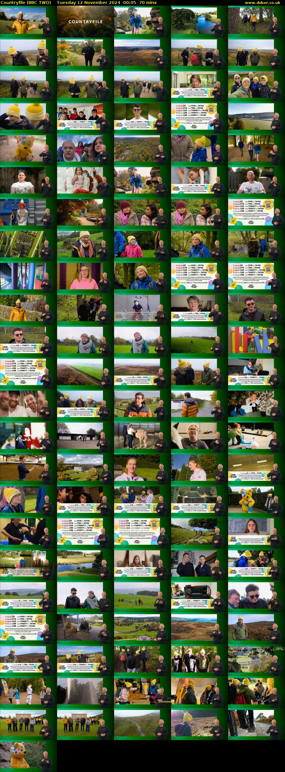 Countryfile (BBC TWO) Tuesday 12 November 2024 00:05 - 01:15