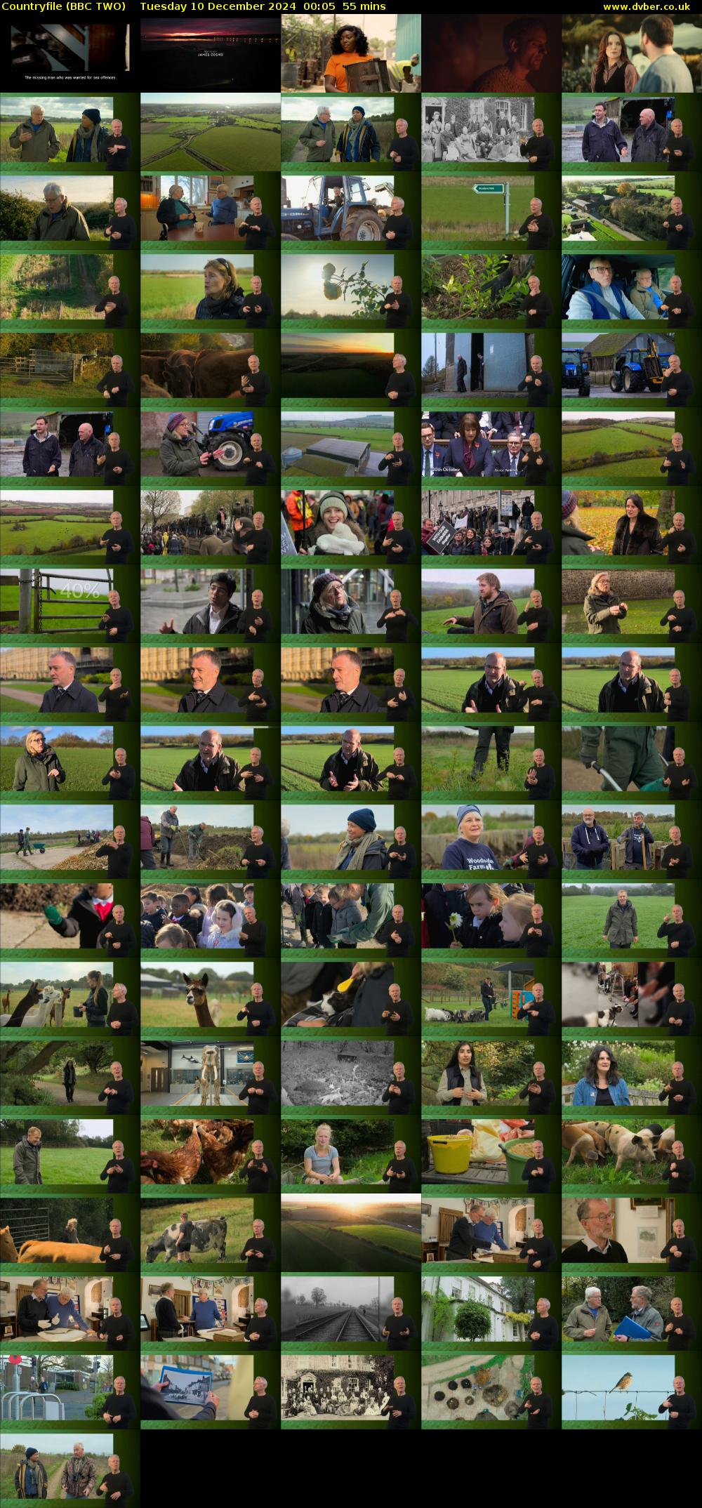 Countryfile (BBC TWO) Tuesday 10 December 2024 00:05 - 01:00