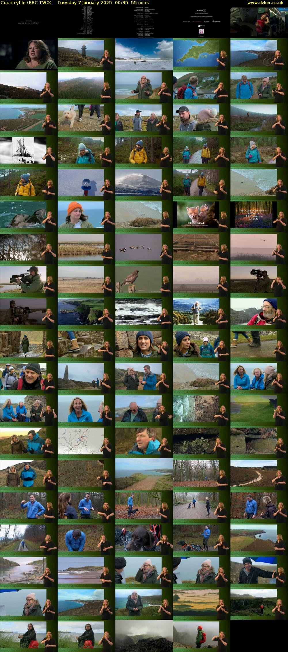 Countryfile (BBC TWO) Tuesday 7 January 2025 00:35 - 01:30