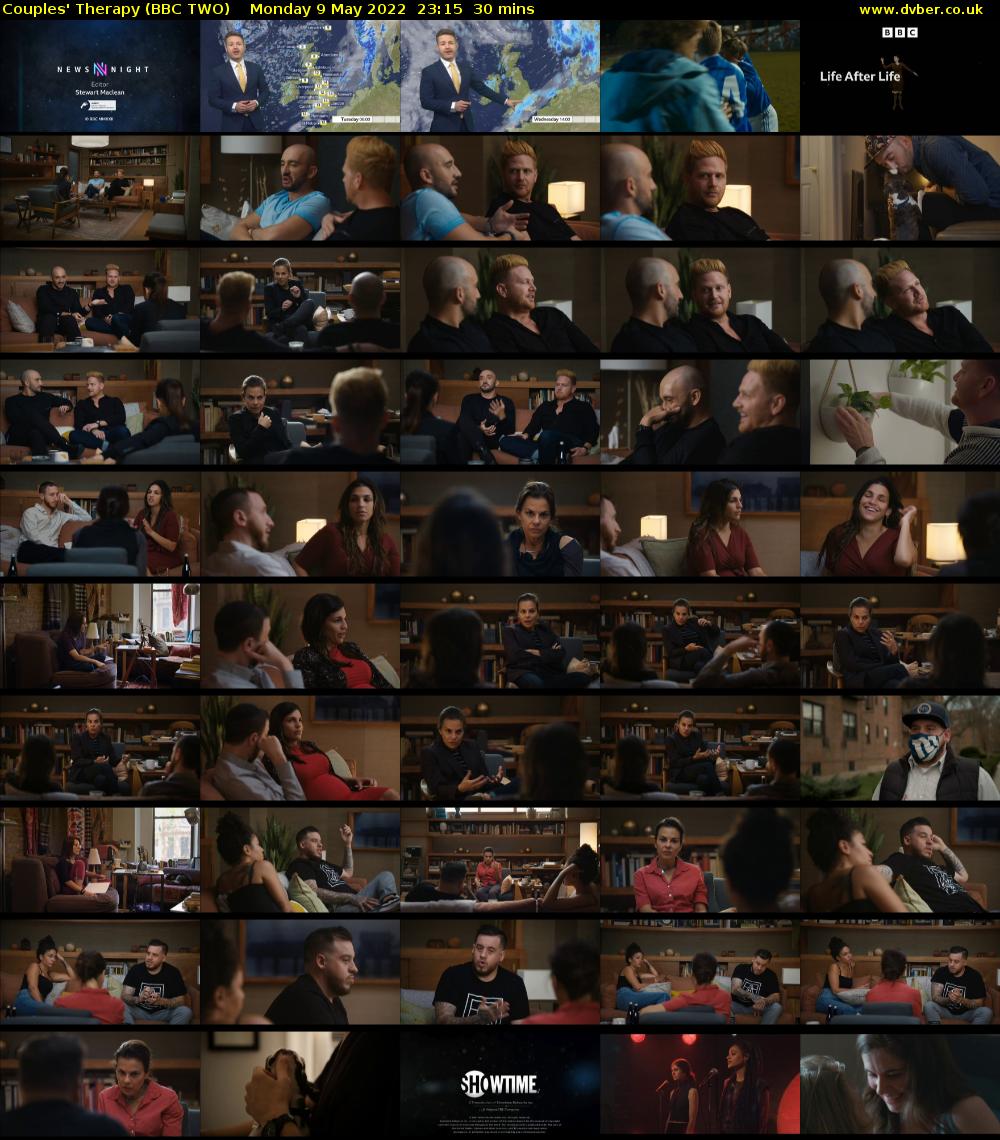 Couples' Therapy (BBC TWO) Monday 9 May 2022 23:15 - 23:45