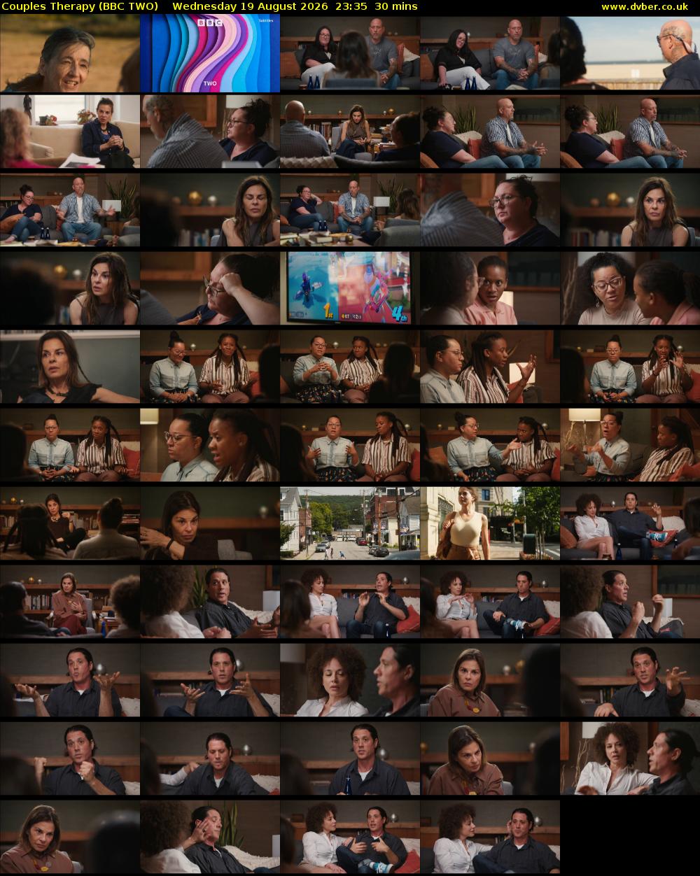 Couples Therapy (BBC TWO) Wednesday 19 August 2026 23:35 - 00:05