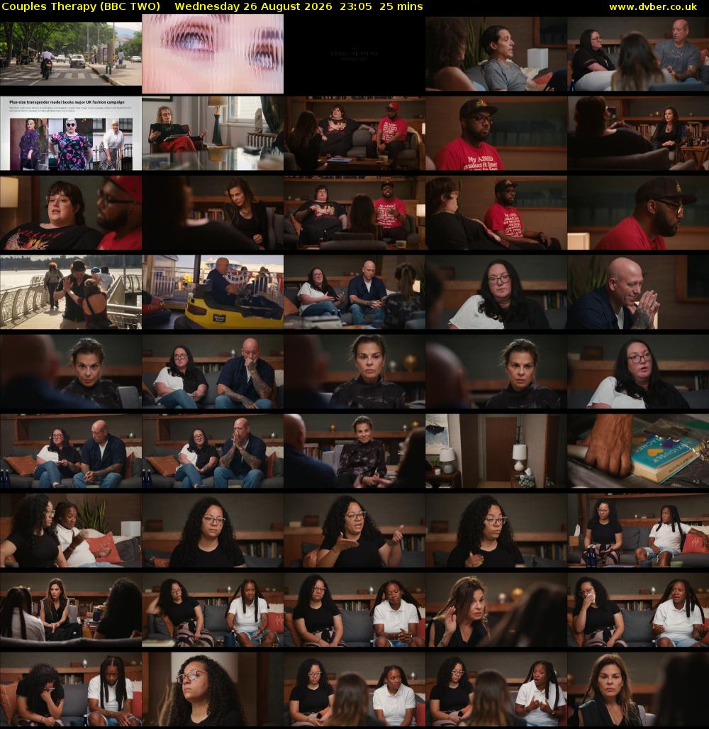 Couples Therapy (BBC TWO) Wednesday 26 August 2026 23:05 - 23:30