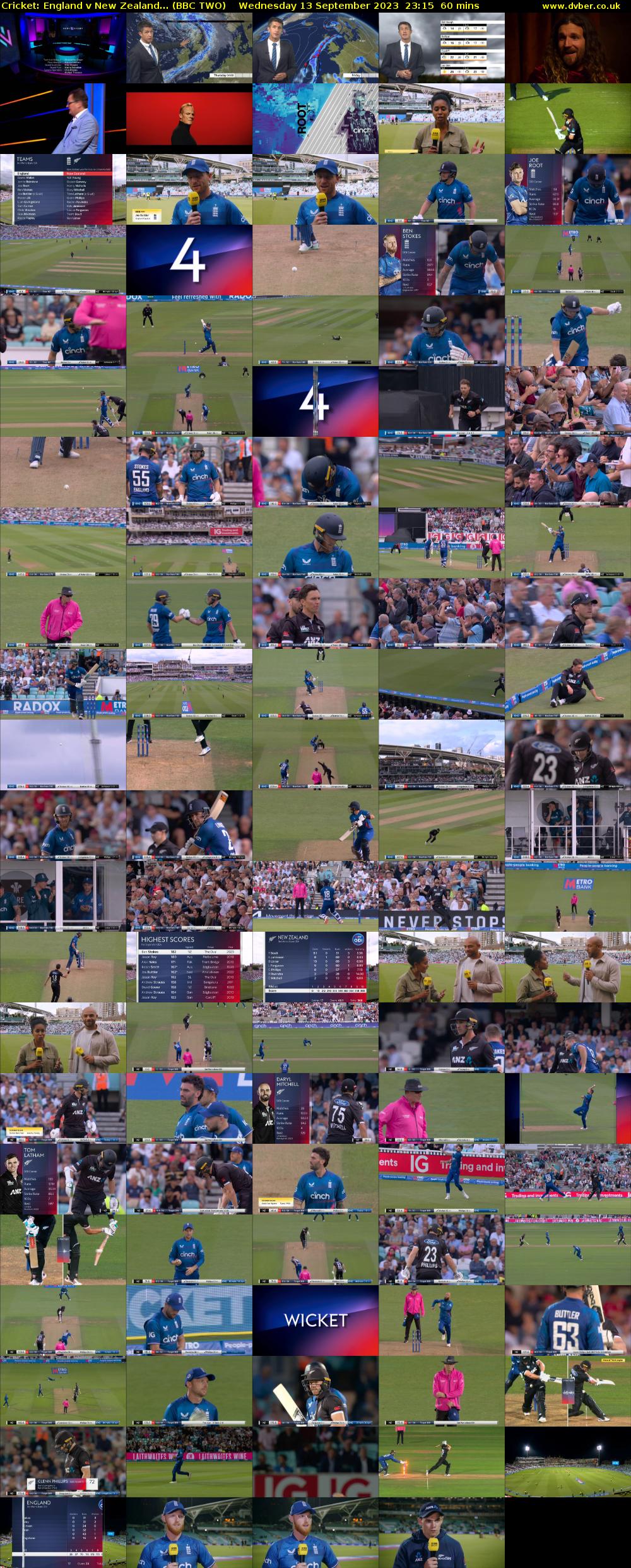 Cricket: England v New Zealand... (BBC TWO) Wednesday 13 September 2023 23:15 - 00:15