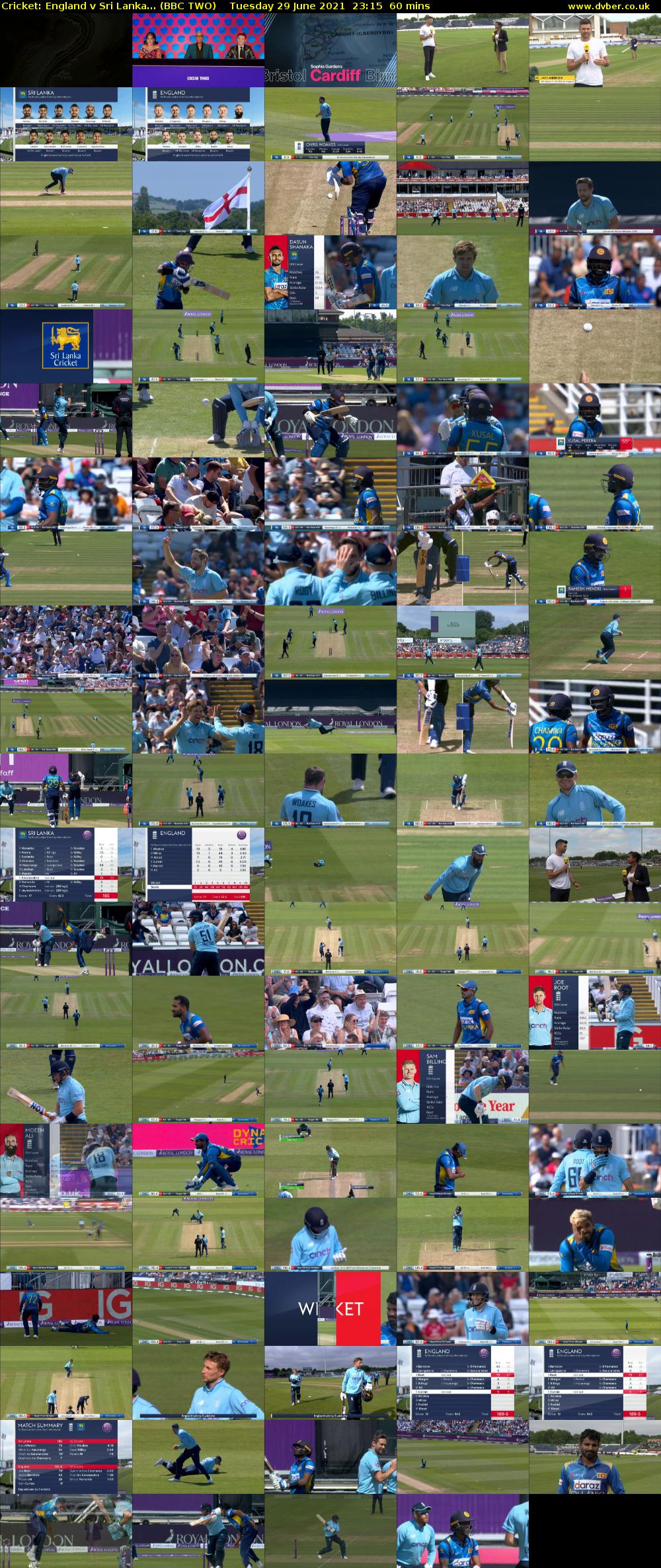 Cricket: England v Sri Lanka... (BBC TWO) Tuesday 29 June 2021 23:15 - 00:15