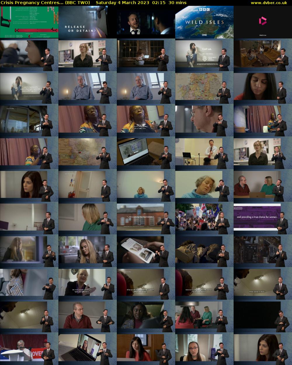 Crisis Pregnancy Centres... (BBC TWO) Saturday 4 March 2023 02:15 - 02:45