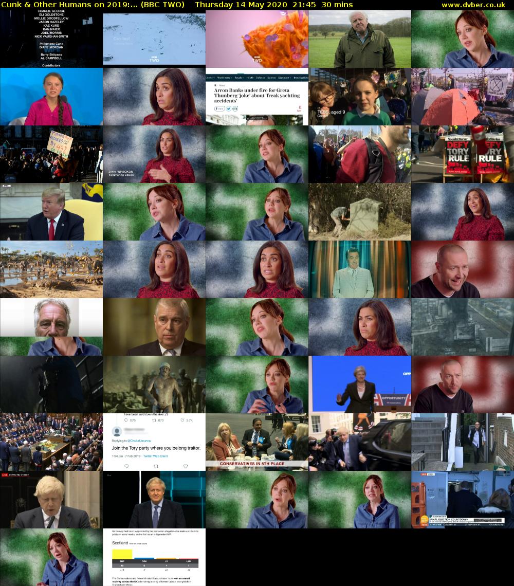 Cunk & Other Humans on 2019:... (BBC TWO) Thursday 14 May 2020 21:45 - 22:15