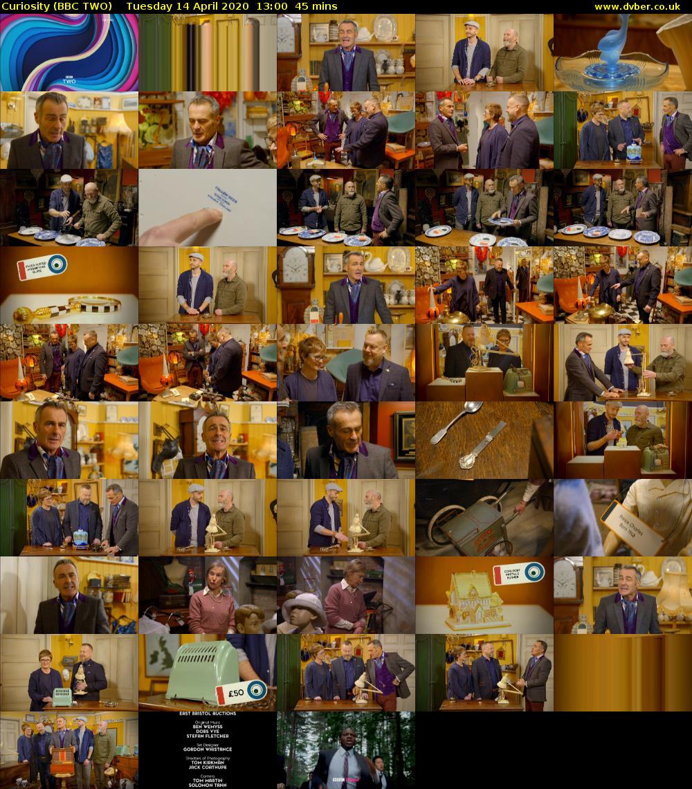 Curiosity (BBC TWO) Tuesday 14 April 2020 13:00 - 13:45