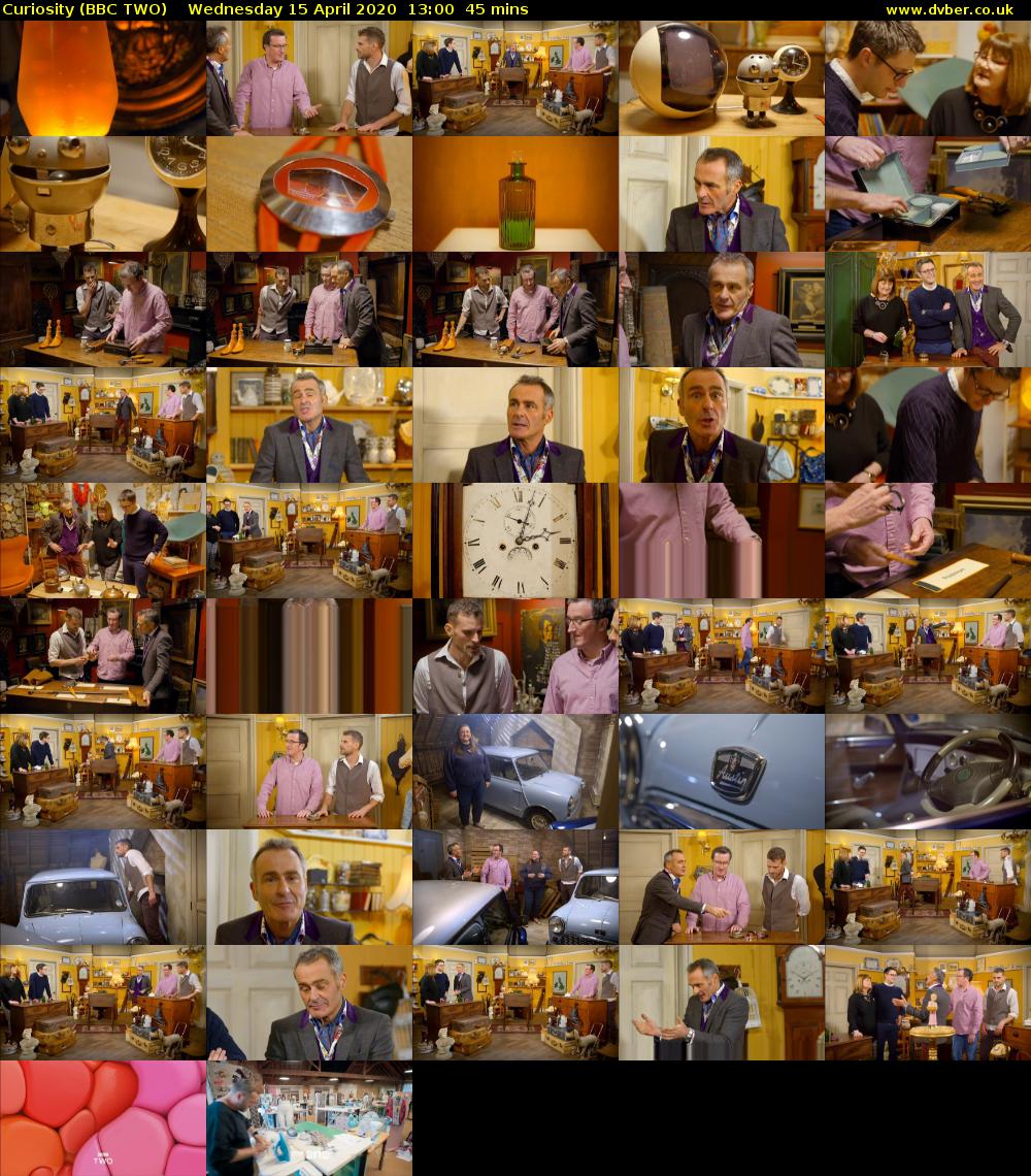 Curiosity (BBC TWO) Wednesday 15 April 2020 13:00 - 13:45