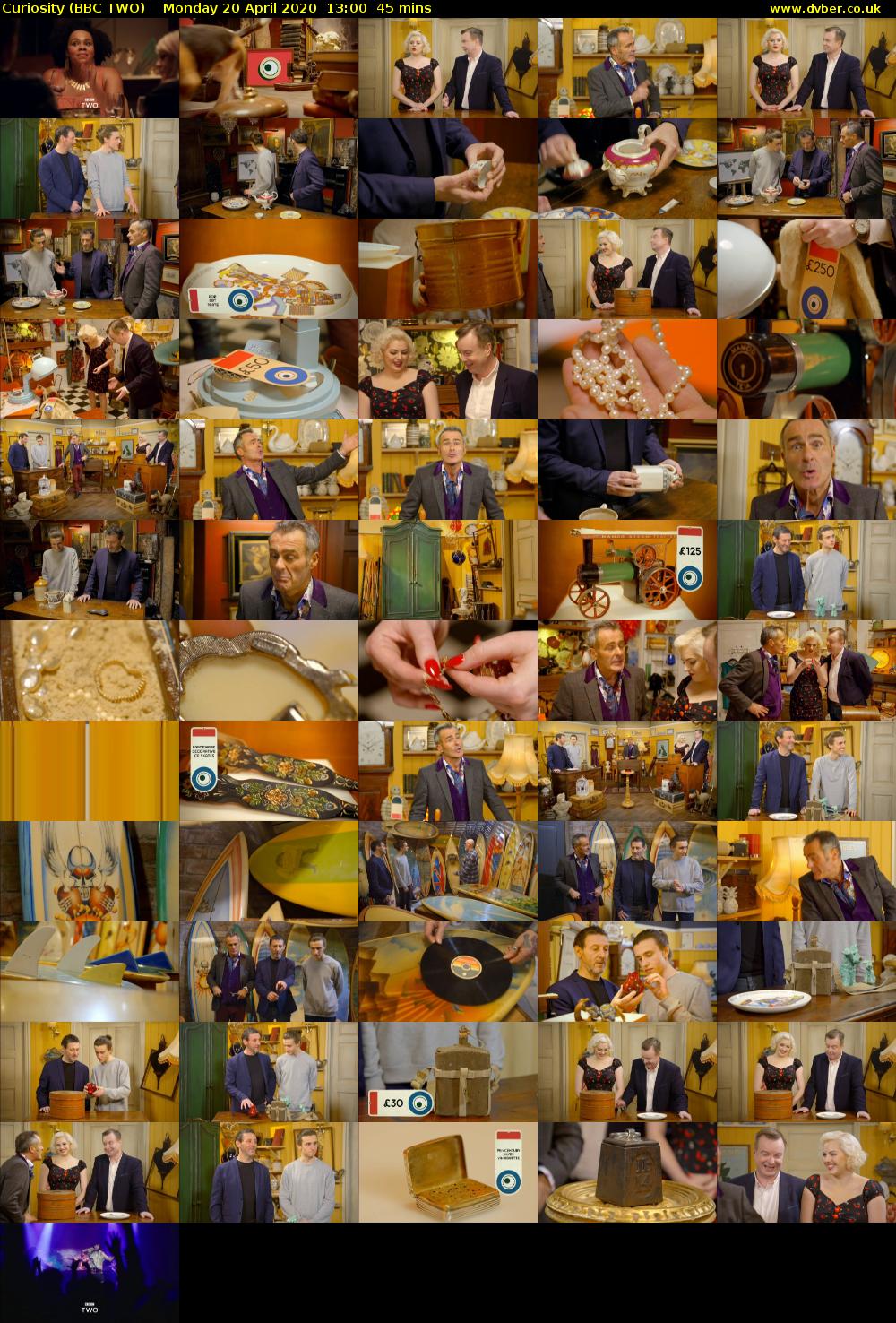 Curiosity (BBC TWO) Monday 20 April 2020 13:00 - 13:45