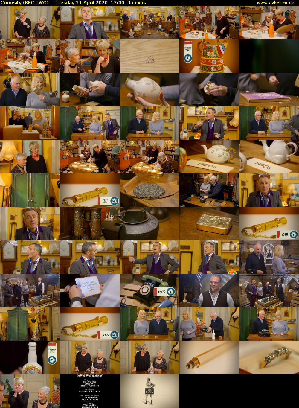 Curiosity (BBC TWO) Tuesday 21 April 2020 13:00 - 13:45