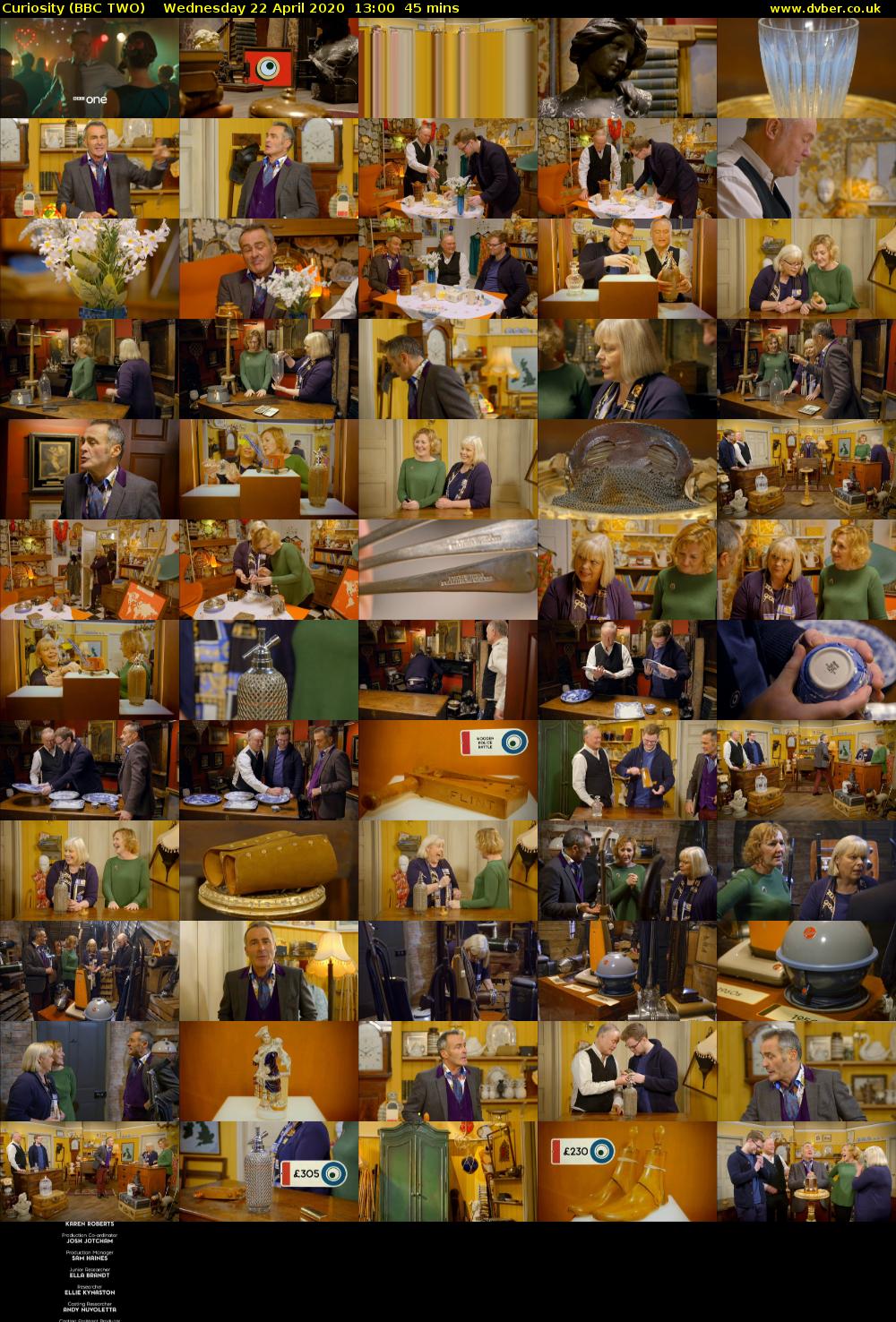 Curiosity (BBC TWO) Wednesday 22 April 2020 13:00 - 13:45