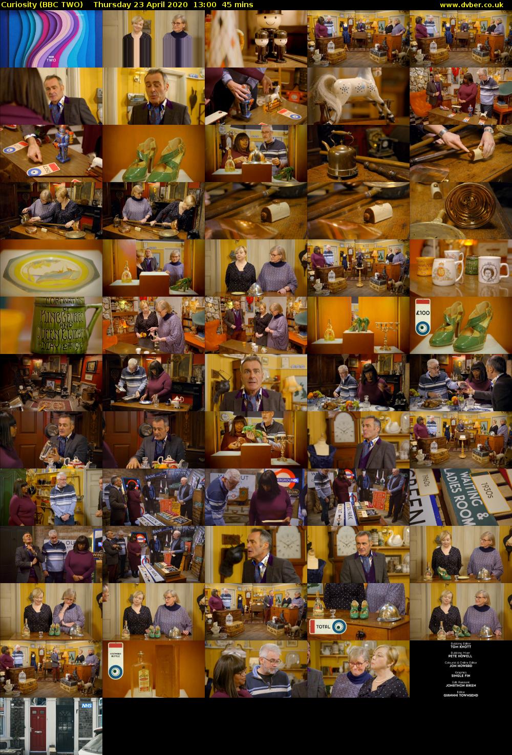 Curiosity (BBC TWO) Thursday 23 April 2020 13:00 - 13:45