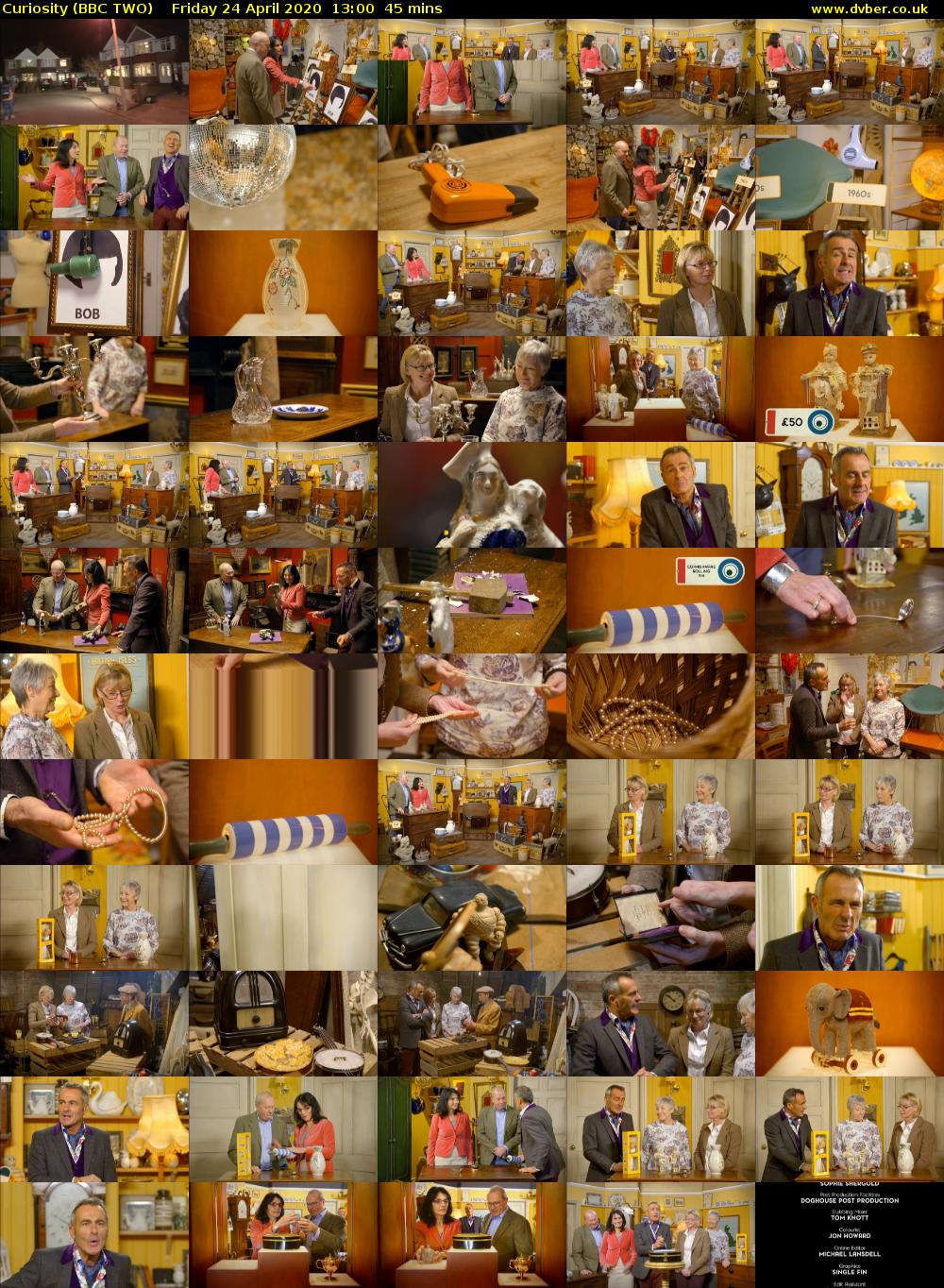 Curiosity (BBC TWO) Friday 24 April 2020 13:00 - 13:45