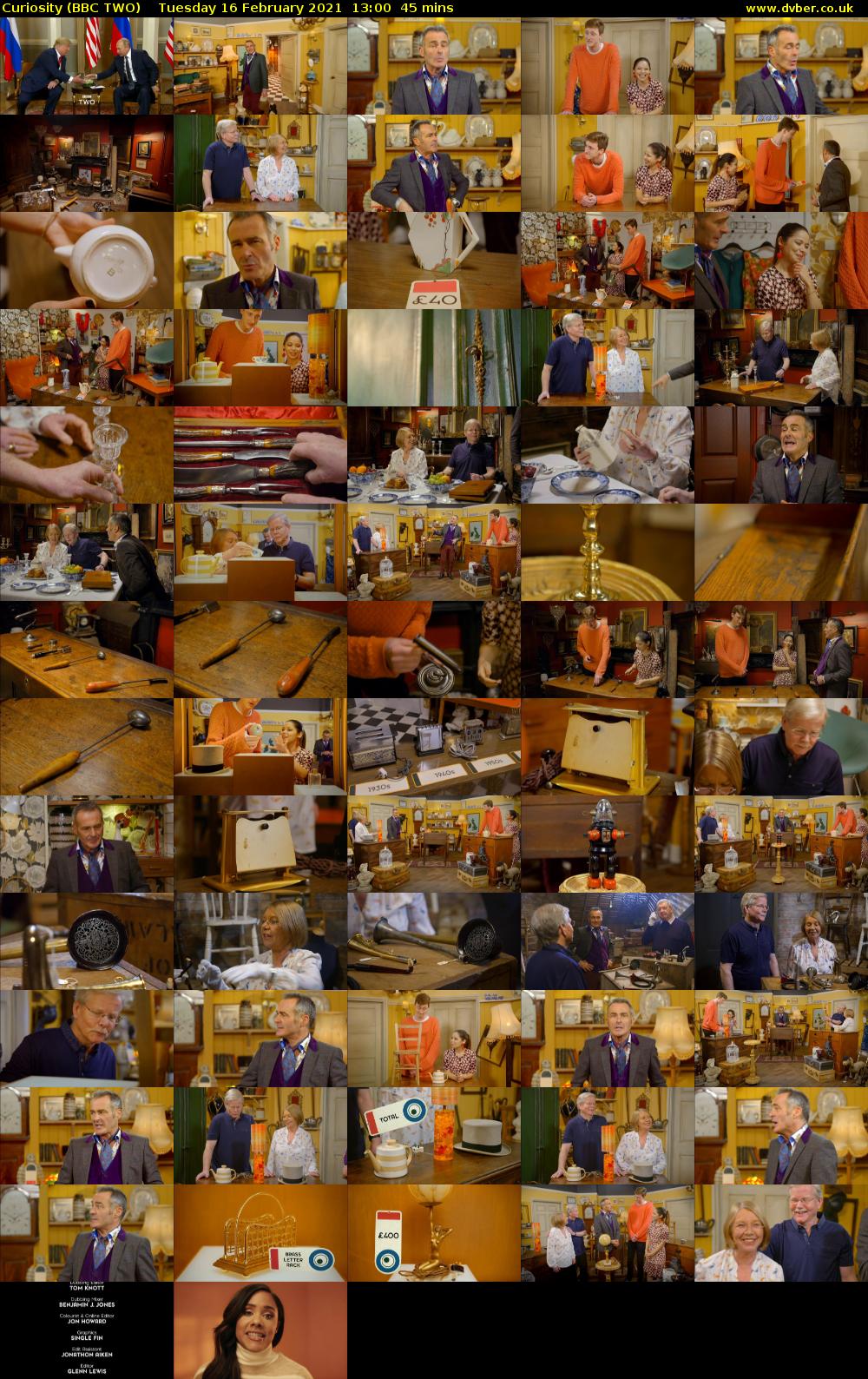 Curiosity (BBC TWO) Tuesday 16 February 2021 13:00 - 13:45