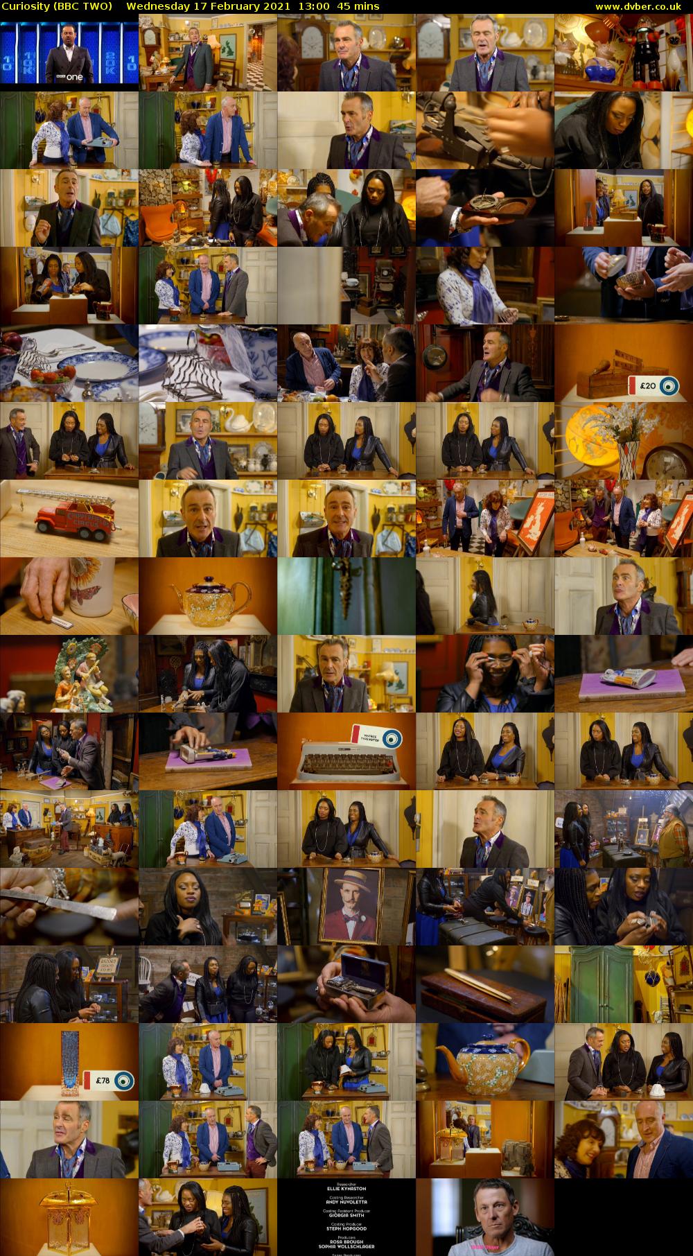 Curiosity (BBC TWO) Wednesday 17 February 2021 13:00 - 13:45