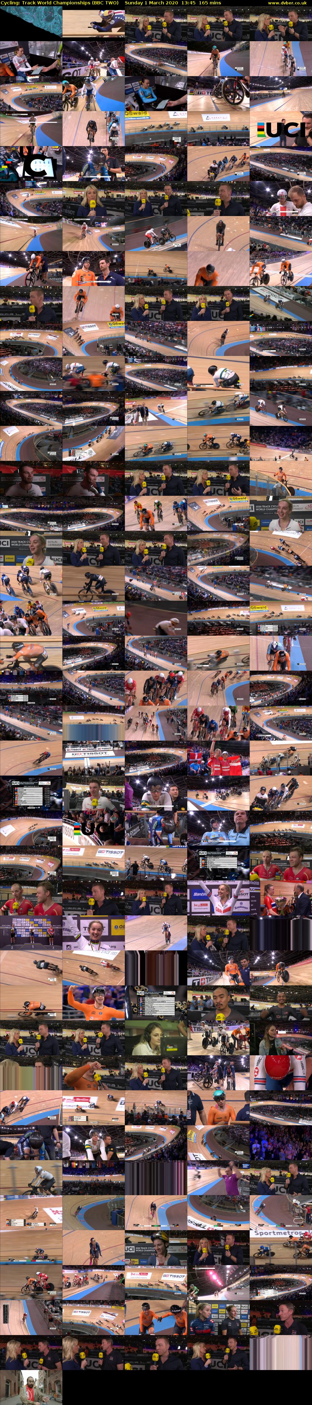 Cycling: Track World Championships (BBC TWO) Sunday 1 March 2020 13:45 - 16:30