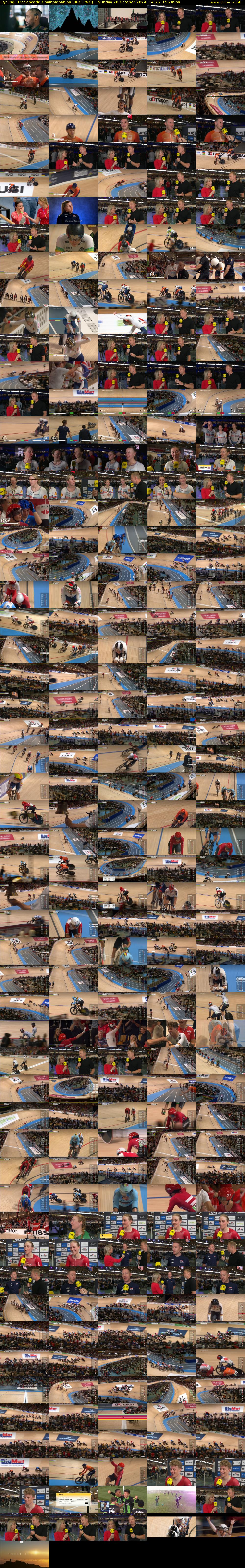 Cycling: Track World Championships (BBC TWO) Sunday 20 October 2024 14:25 - 17:00