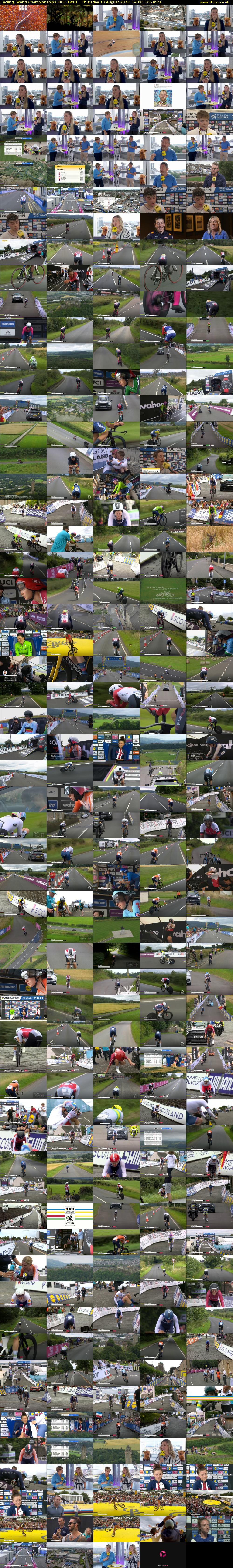 Cycling: World Championships (BBC TWO) Thursday 10 August 2023 14:00 - 16:45