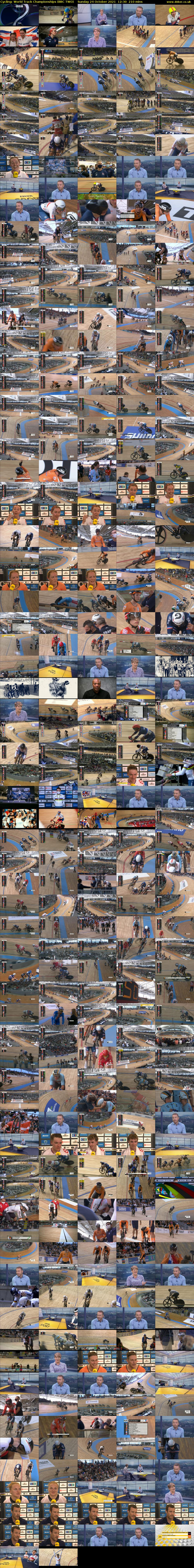 Cycling: World Track Championships (BBC TWO) Sunday 24 October 2021 12:30 - 16:00
