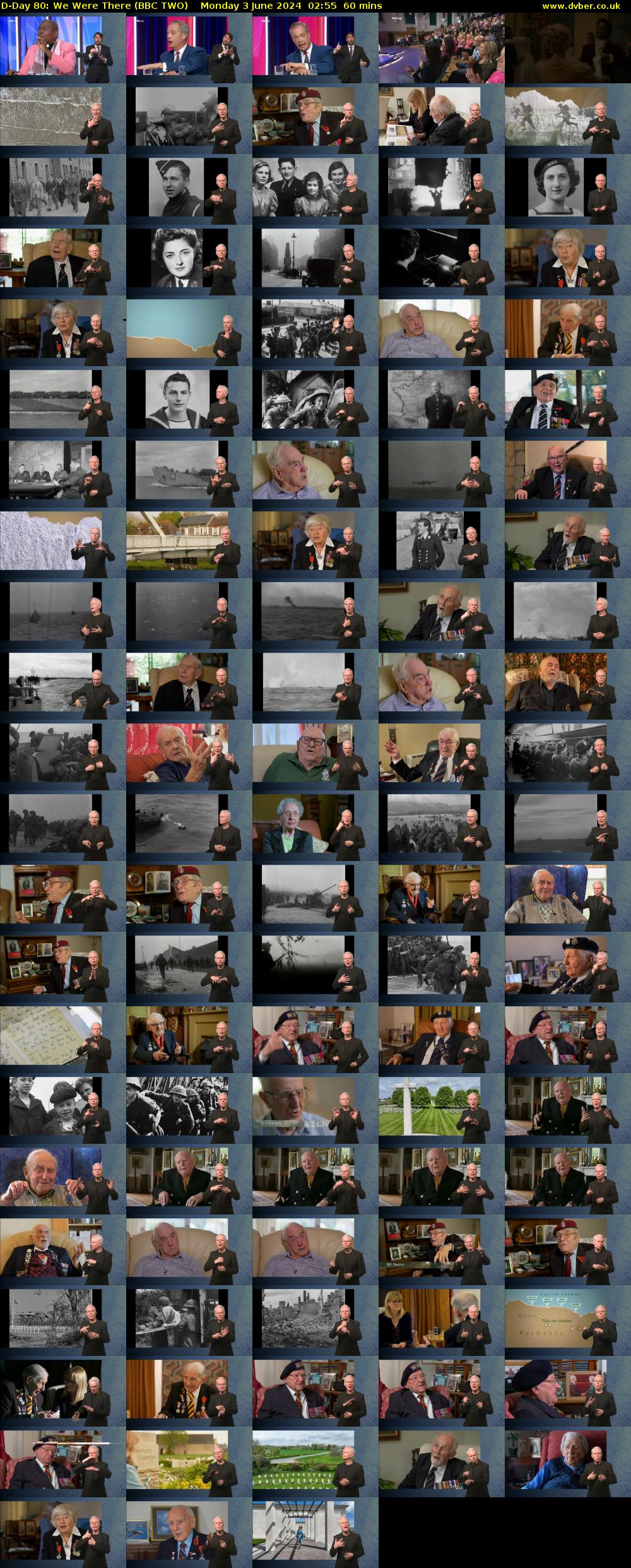 D-Day 80: We Were There (BBC TWO) Monday 3 June 2024 02:55 - 03:55