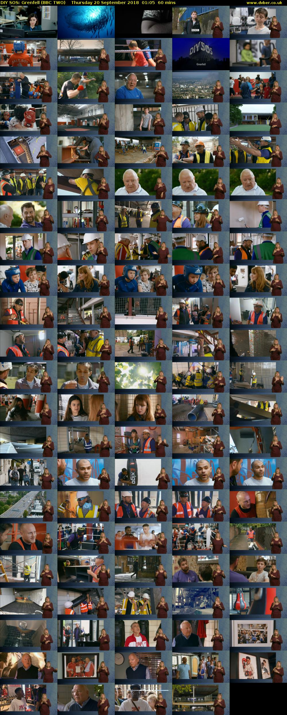 DIY SOS: Grenfell (BBC TWO) Thursday 20 September 2018 01:05 - 02:05
