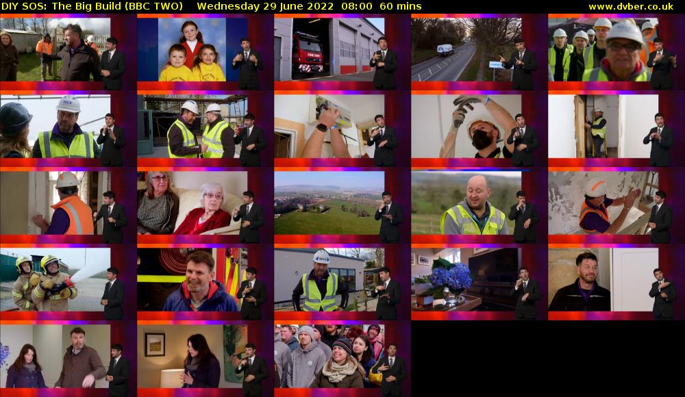 DIY SOS: The Big Build (BBC TWO) Wednesday 29 June 2022 08:00 - 09:00