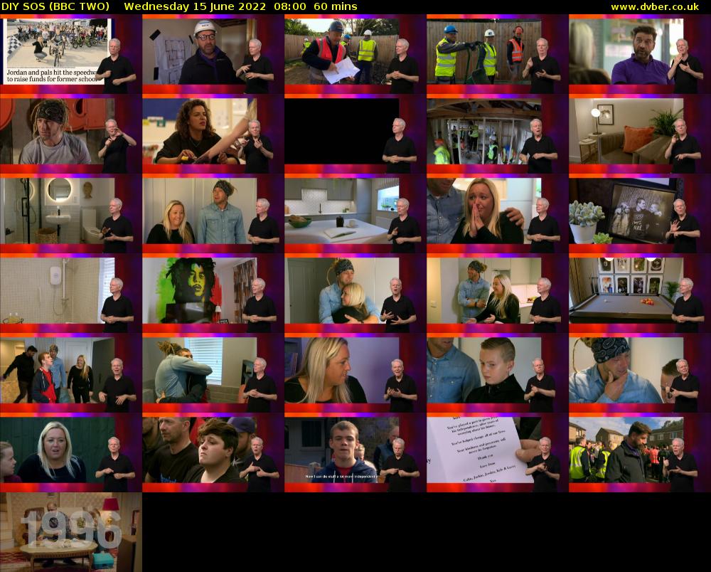 DIY SOS (BBC TWO) Wednesday 15 June 2022 08:00 - 09:00