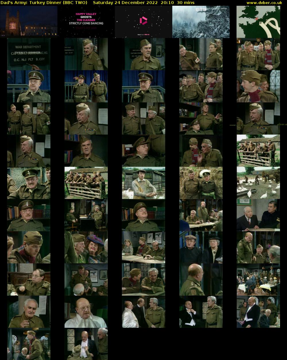 Dad's Army: Turkey Dinner (BBC TWO) Saturday 24 December 2022 20:10 - 20:40
