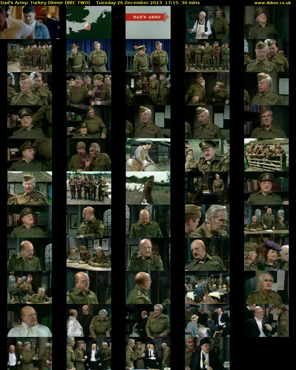 Dad's Army: Turkey Dinner (BBC TWO) Tuesday 26 December 2023 17:15 - 17:45