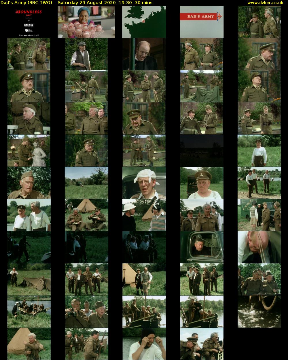 Dad's Army (BBC TWO) Saturday 29 August 2020 19:30 - 20:00