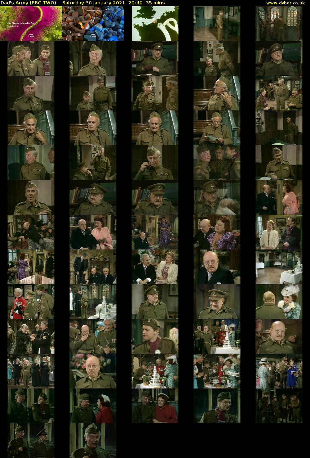 Dad's Army (BBC TWO) Saturday 30 January 2021 20:40 - 21:15