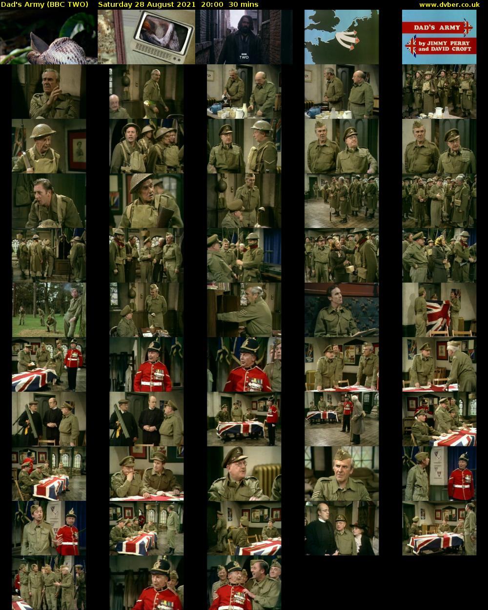 Dad's Army (BBC TWO) Saturday 28 August 2021 20:00 - 20:30