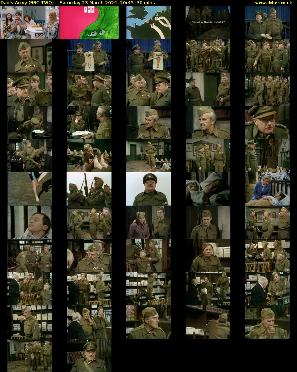 Dad's Army (BBC TWO) Saturday 23 March 2024 20:45 - 21:15