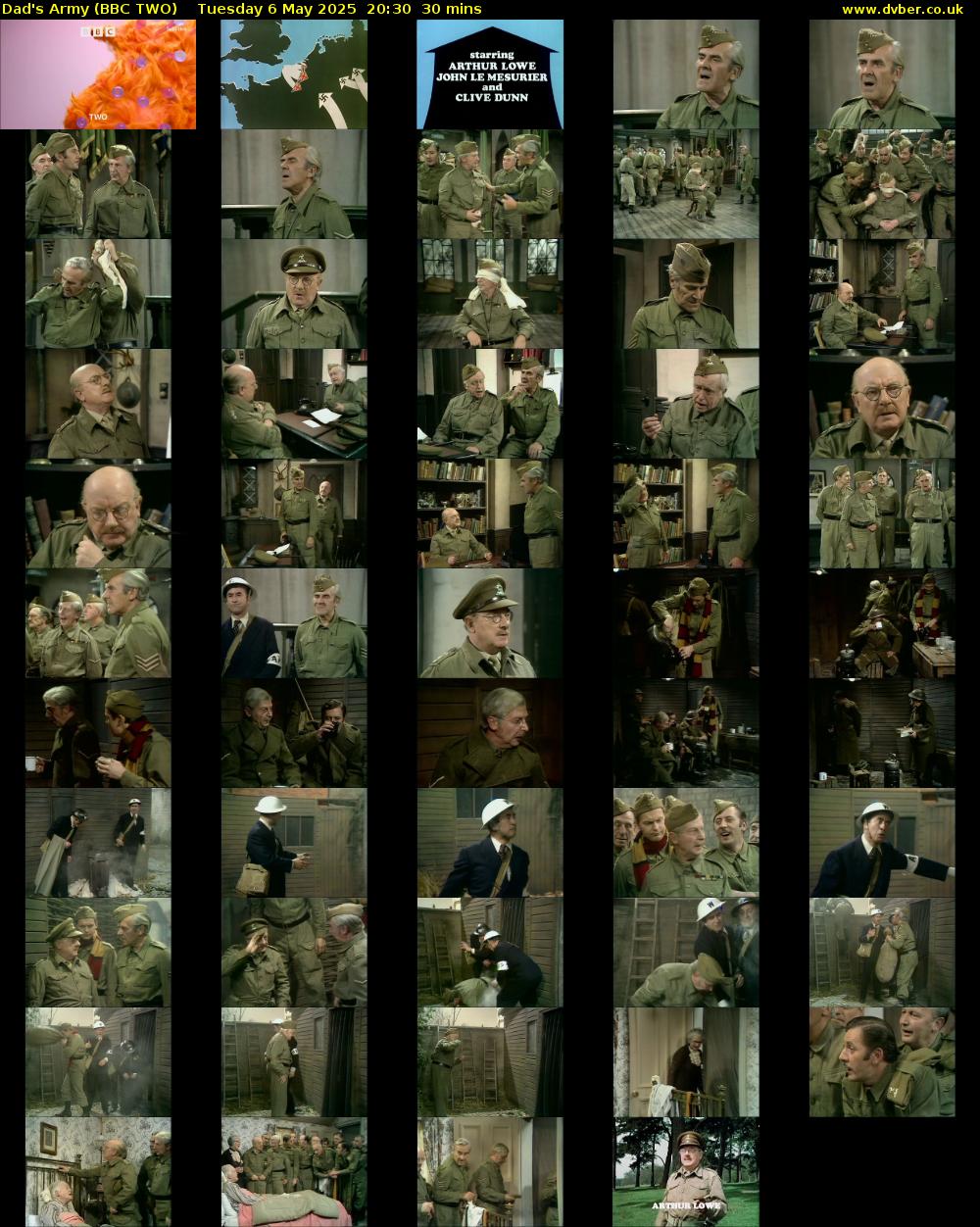 Dad's Army (BBC TWO) Tuesday 6 May 2025 20:30 - 21:00