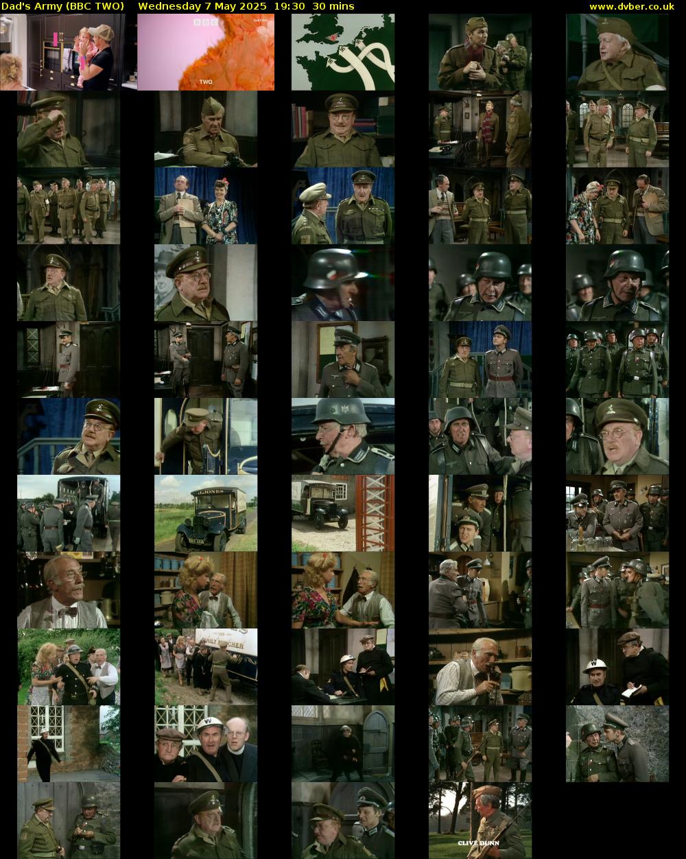 Dad's Army (BBC TWO) Wednesday 7 May 2025 19:30 - 20:00