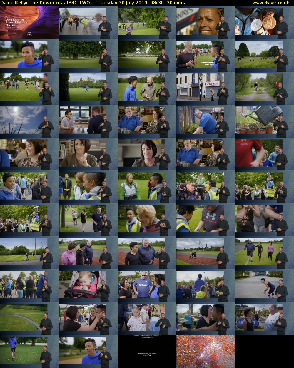 Dame Kelly: The Power of... (BBC TWO) Tuesday 30 July 2019 08:30 - 09:00