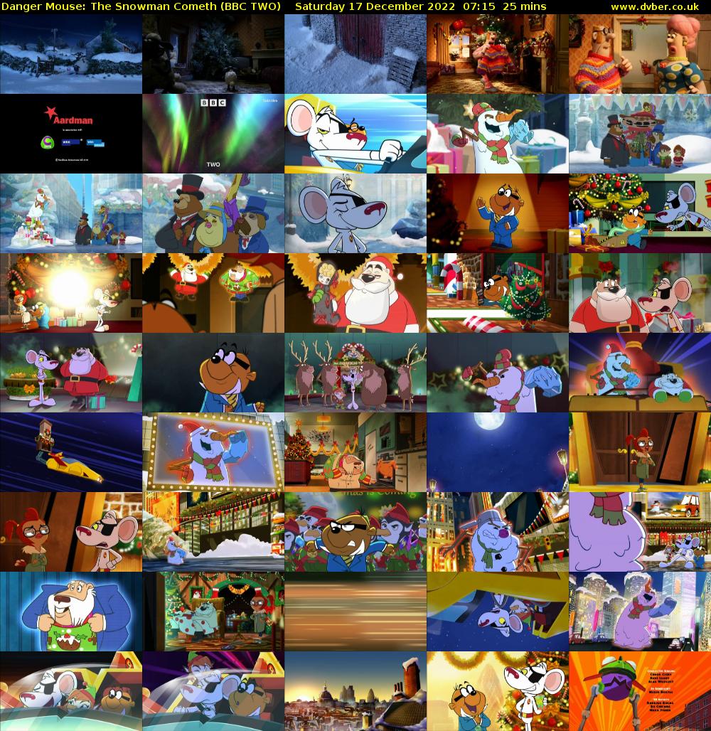 Danger Mouse: The Snowman Cometh (BBC TWO) Saturday 17 December 2022 07:15 - 07:40