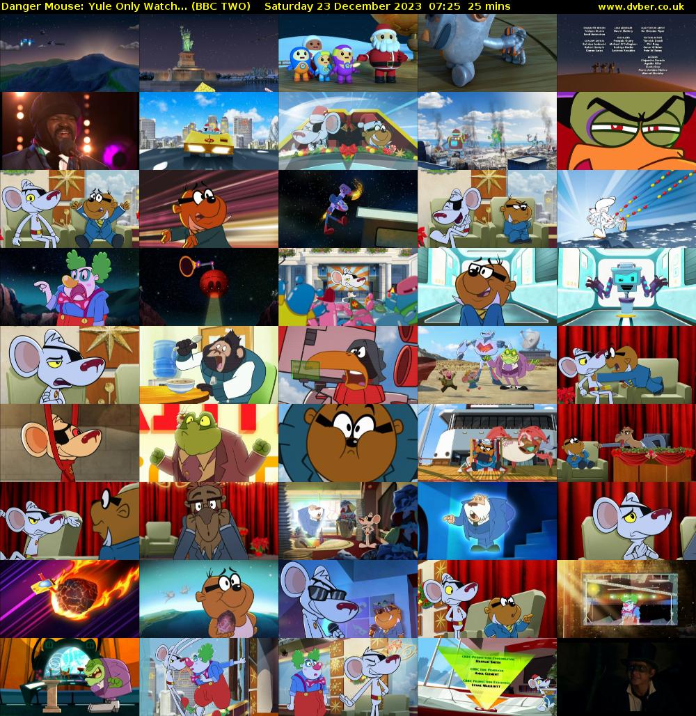 Danger Mouse: Yule Only Watch... (BBC TWO) Saturday 23 December 2023 07:25 - 07:50