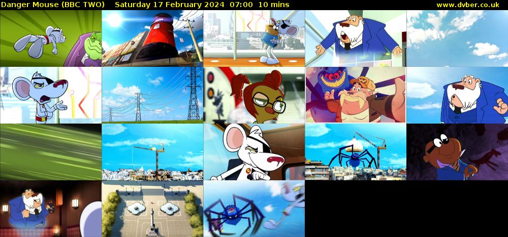 Danger Mouse (BBC TWO) Saturday 17 February 2024 07:00 - 07:10
