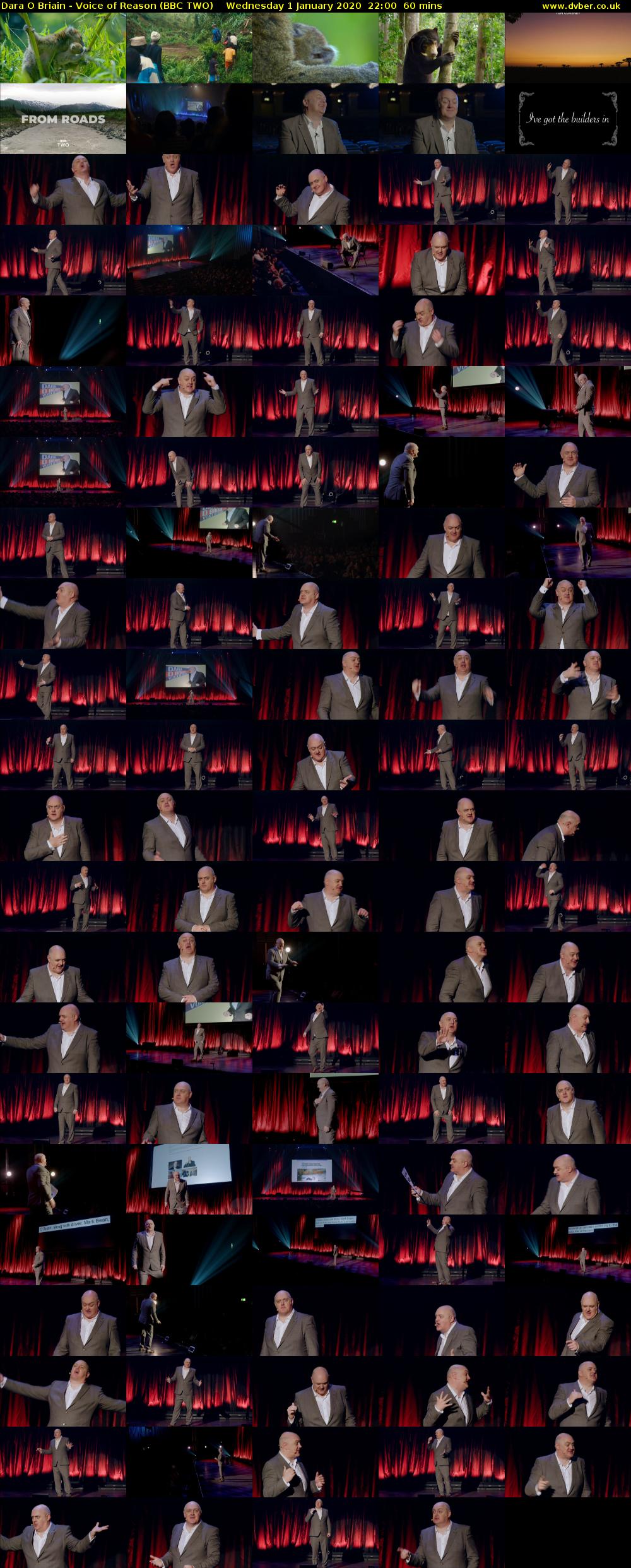 Dara O Briain - Voice of Reason (BBC TWO) Wednesday 1 January 2020 22:00 - 23:00