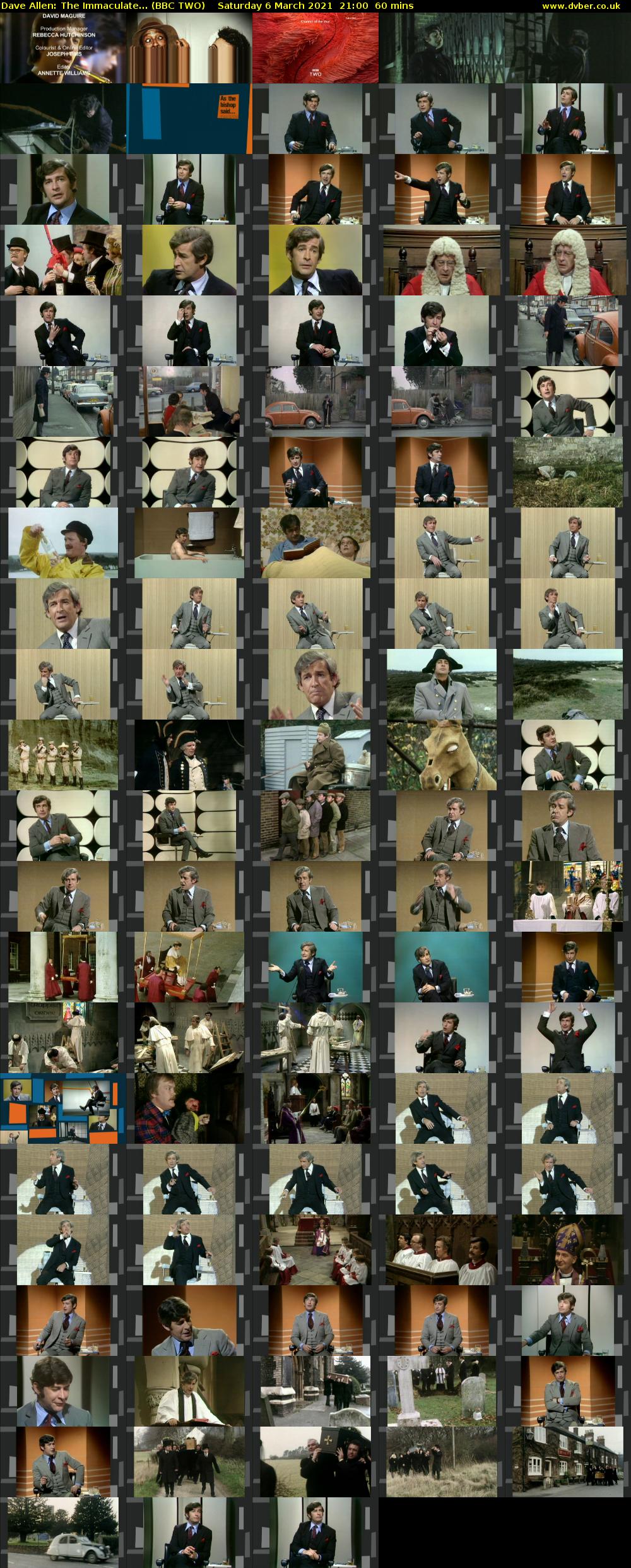 Dave Allen: The Immaculate... (BBC TWO) Saturday 6 March 2021 21:00 - 22:00