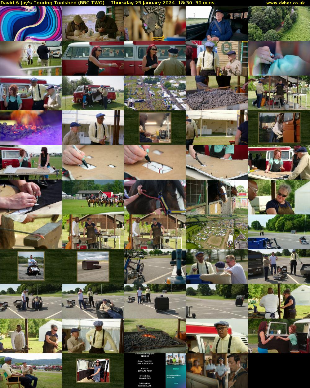 David & Jay's Touring Toolshed (BBC TWO) Thursday 25 January 2024 18:30 - 19:00