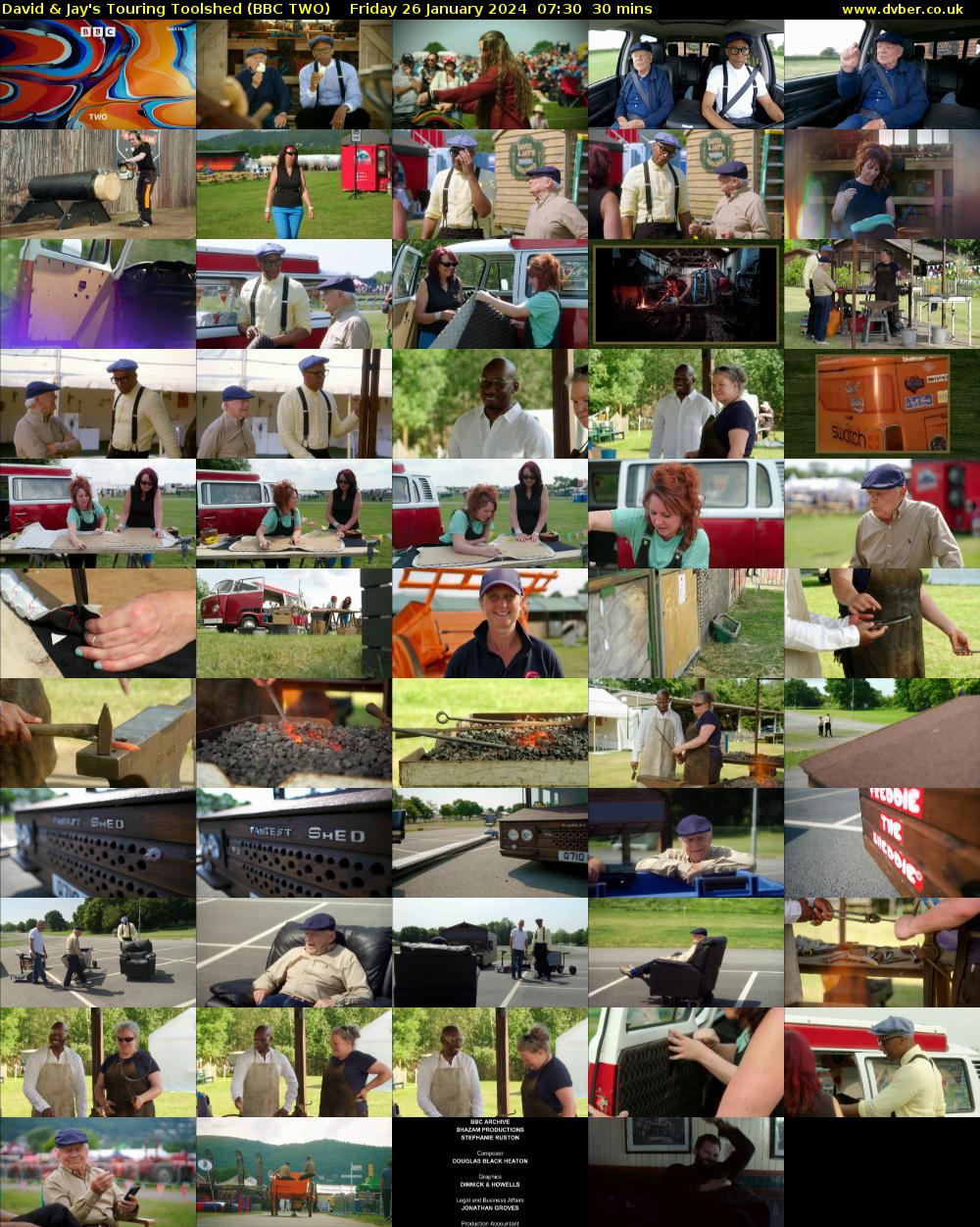 David & Jay's Touring Toolshed (BBC TWO) Friday 26 January 2024 07:30 - 08:00