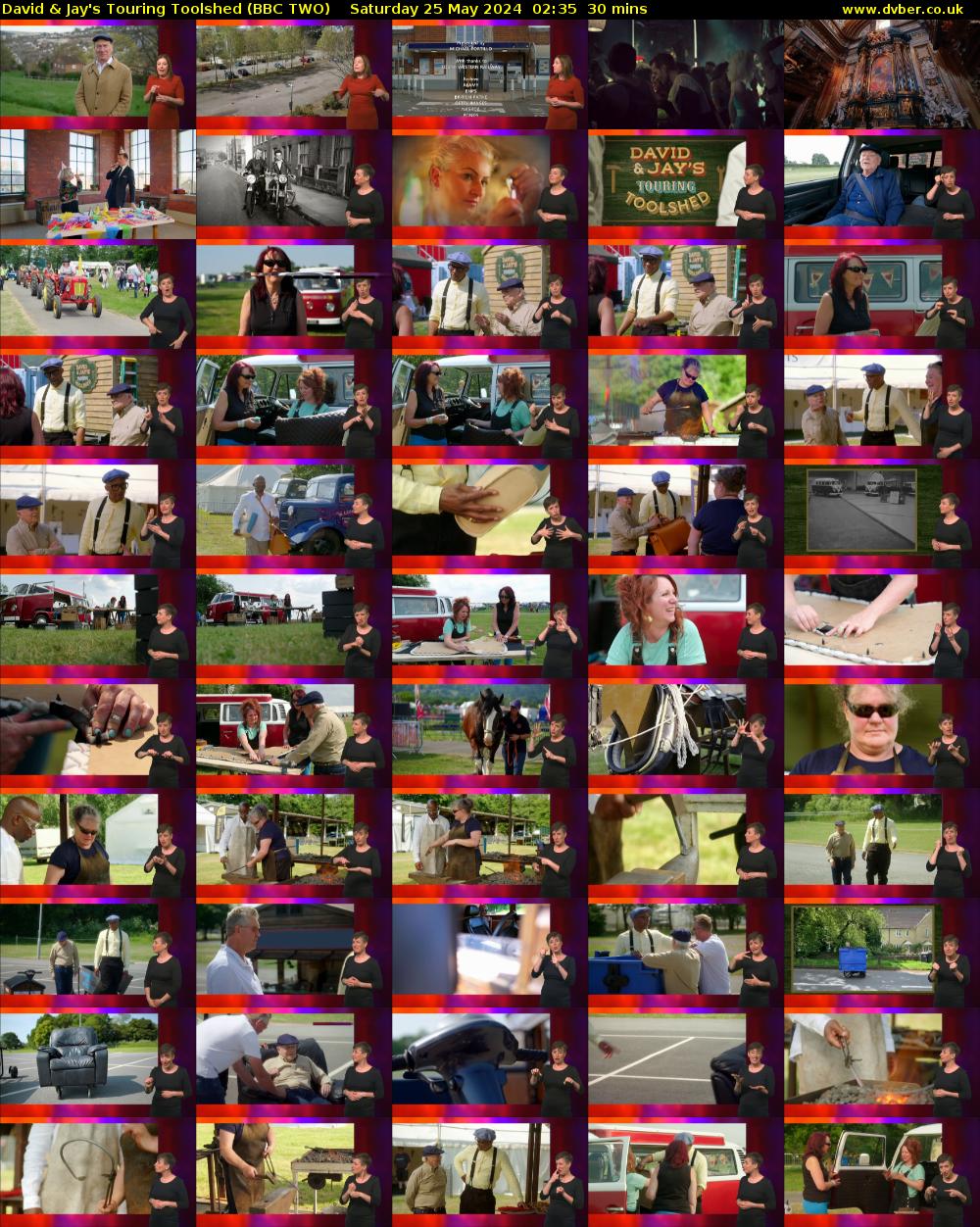 David & Jay's Touring Toolshed (BBC TWO) Saturday 25 May 2024 02:35 - 03:05