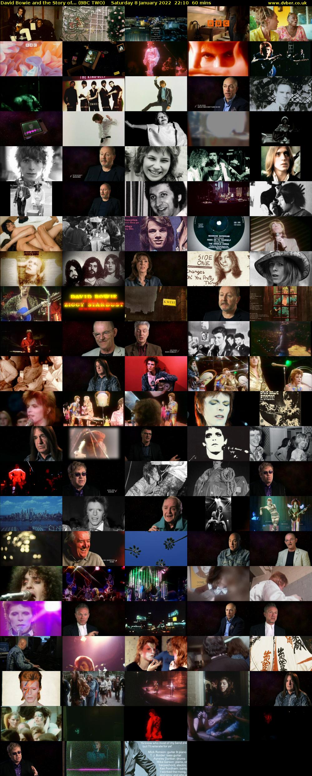 David Bowie and the Story of... (BBC TWO) Saturday 8 January 2022 22:10 - 23:10