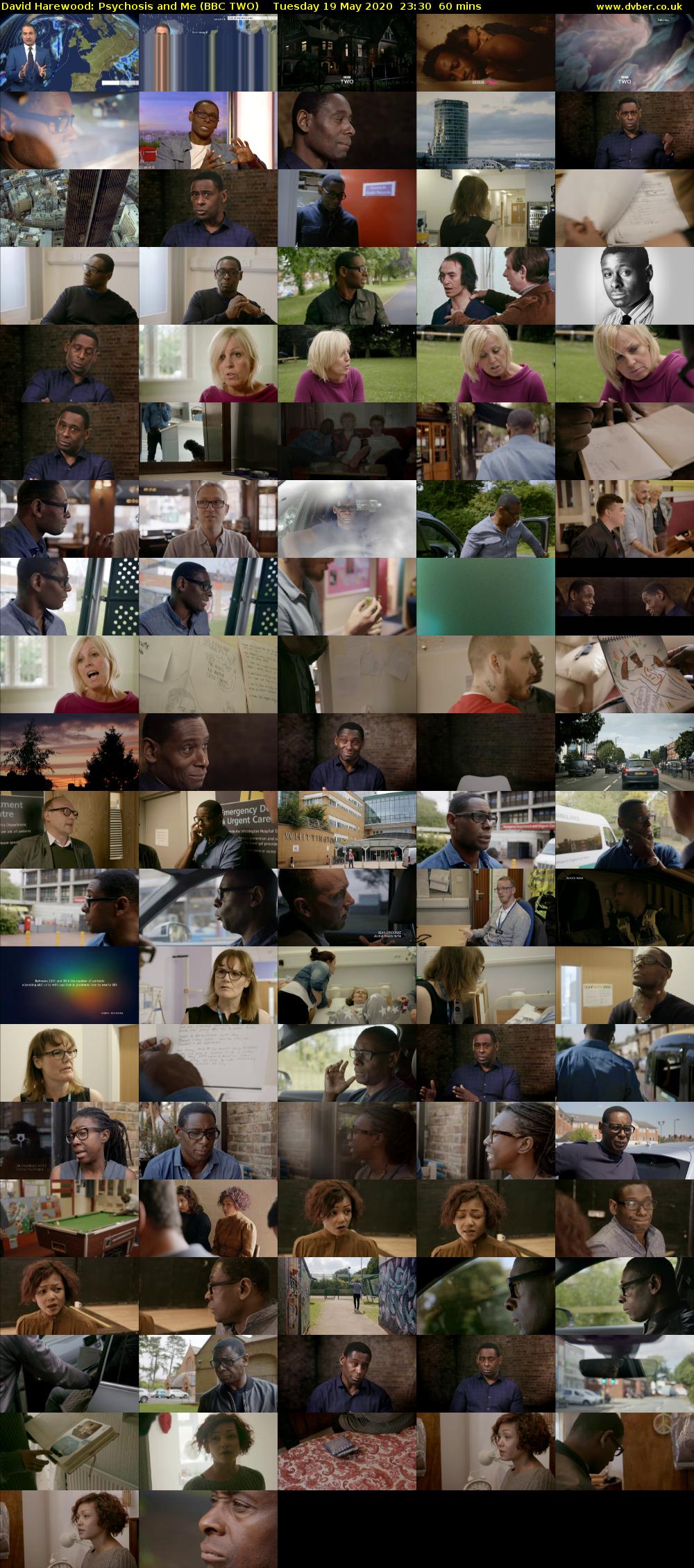 David Harewood: Psychosis and Me (BBC TWO) Tuesday 19 May 2020 23:30 - 00:30