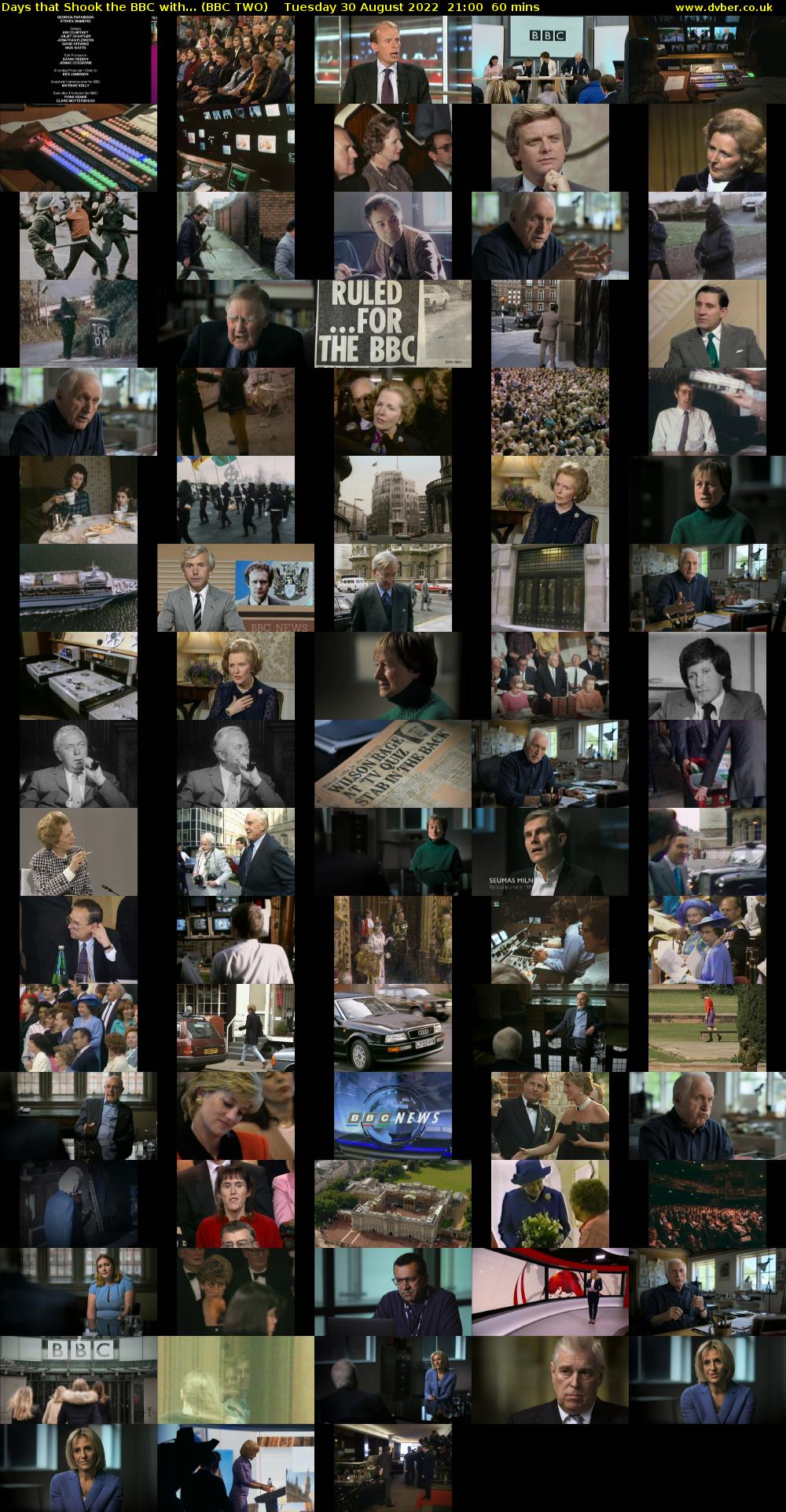 Days that Shook the BBC with... (BBC TWO) Tuesday 30 August 2022 21:00 - 22:00