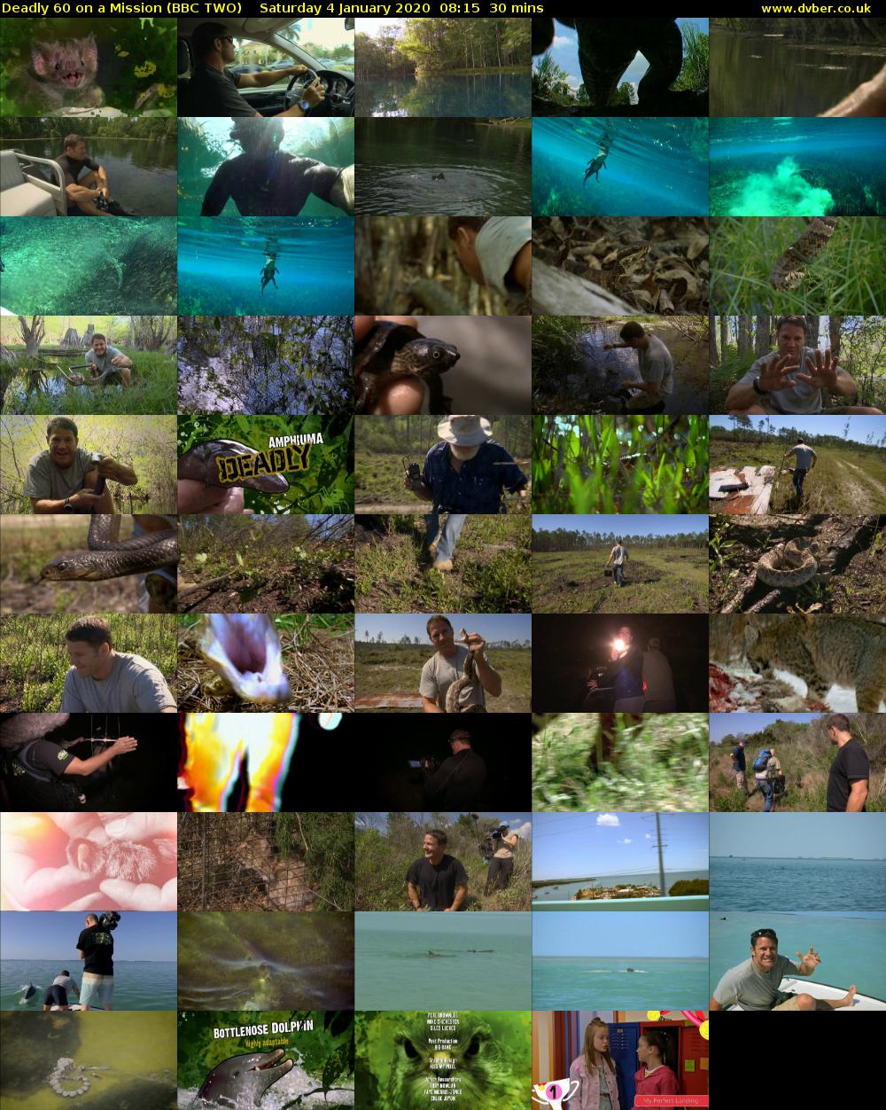 Deadly 60 on a Mission (BBC TWO) Saturday 4 January 2020 08:15 - 08:45